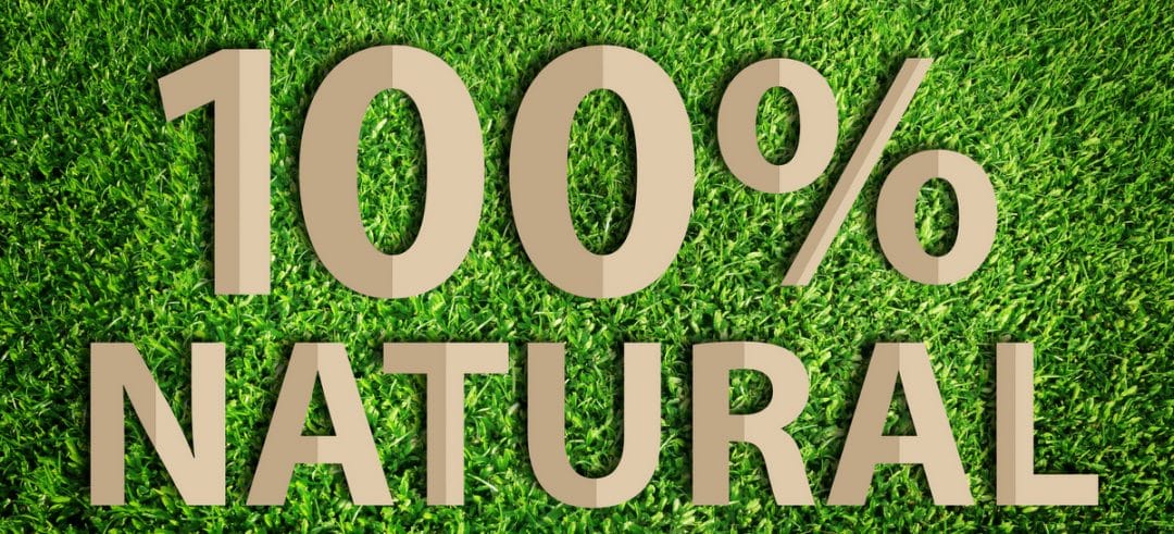 Sigla indicando 100% natural