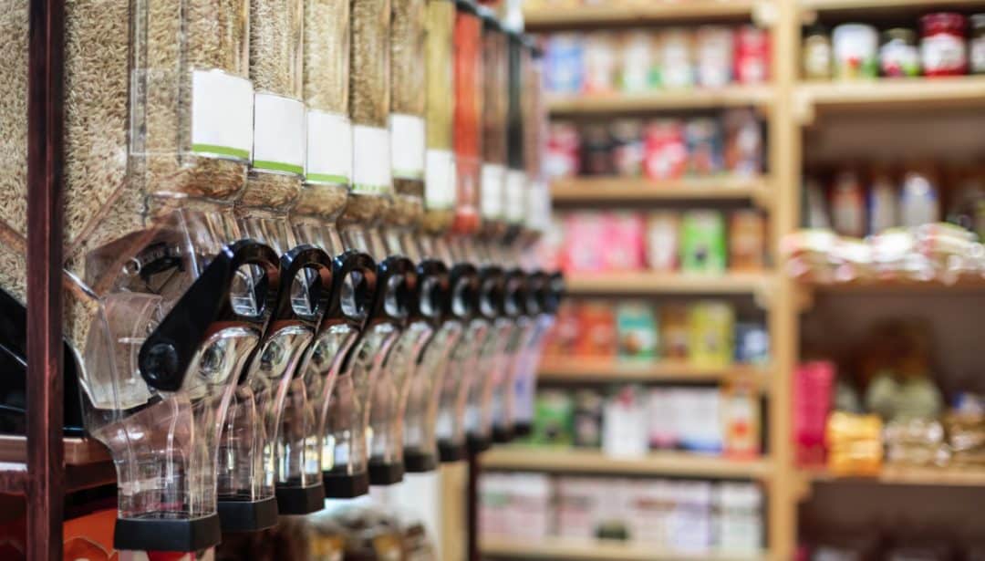 Loja vendendo produtos orgânicos