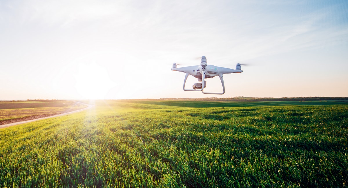 Agricultura de precisão com uso de drone
