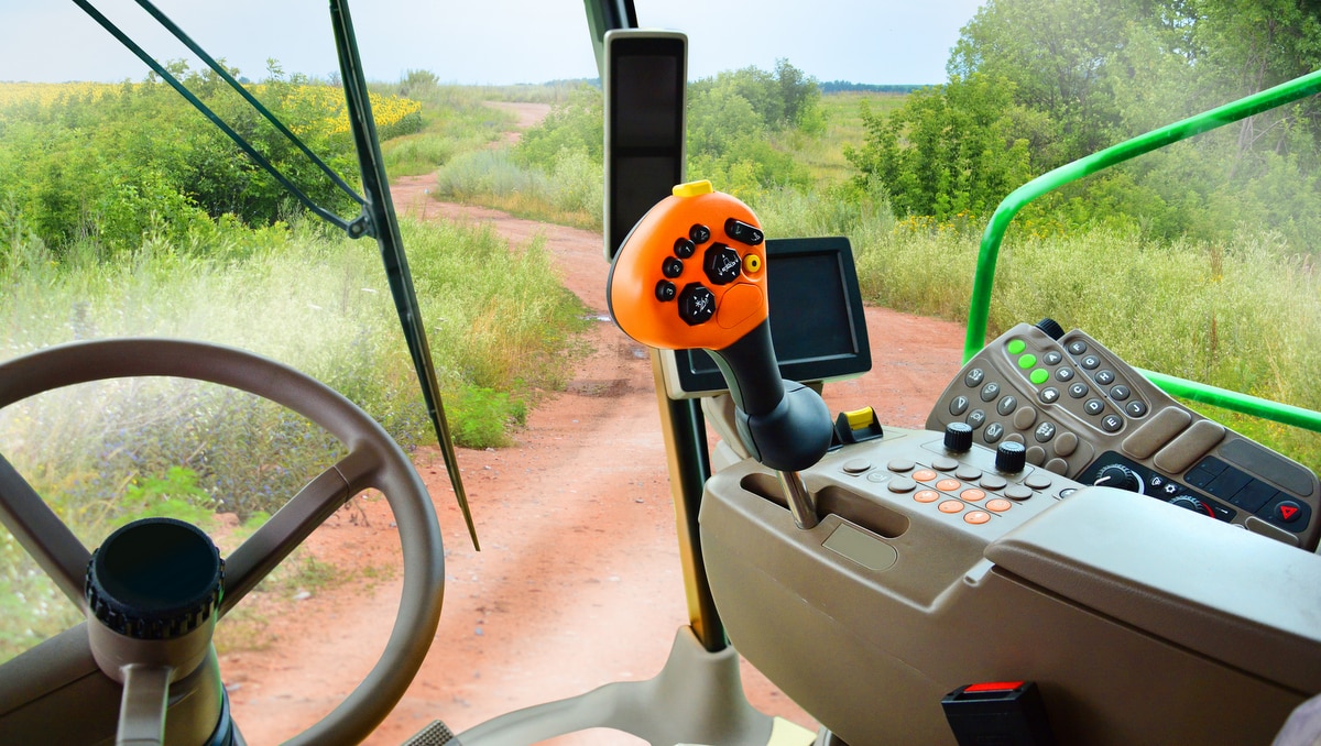 Telemetria usada em equipamento agrícola