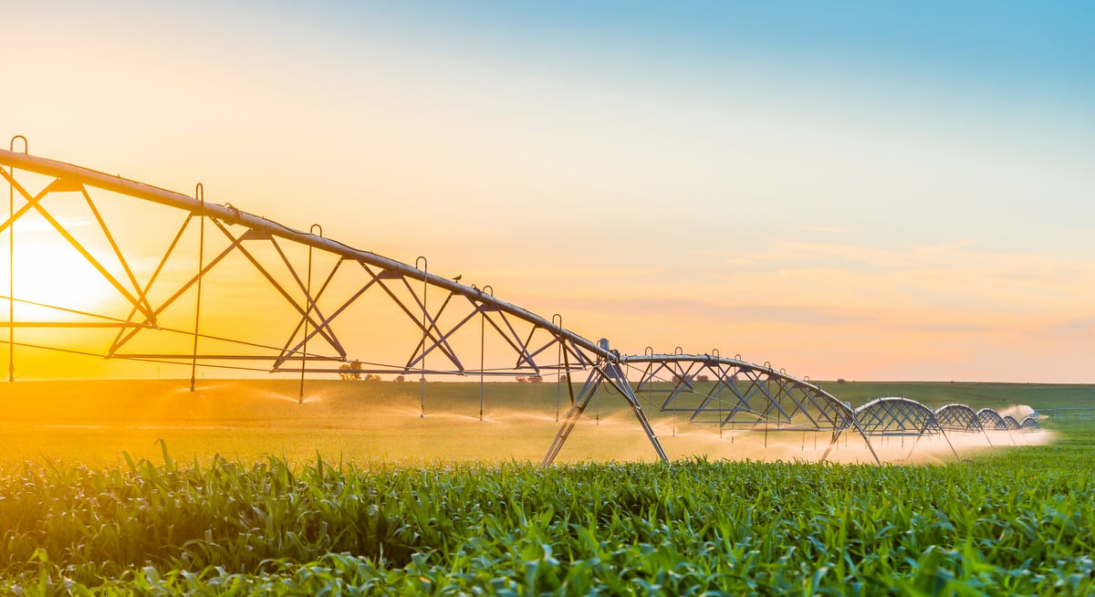 Pivô central - sistema de irrigação
