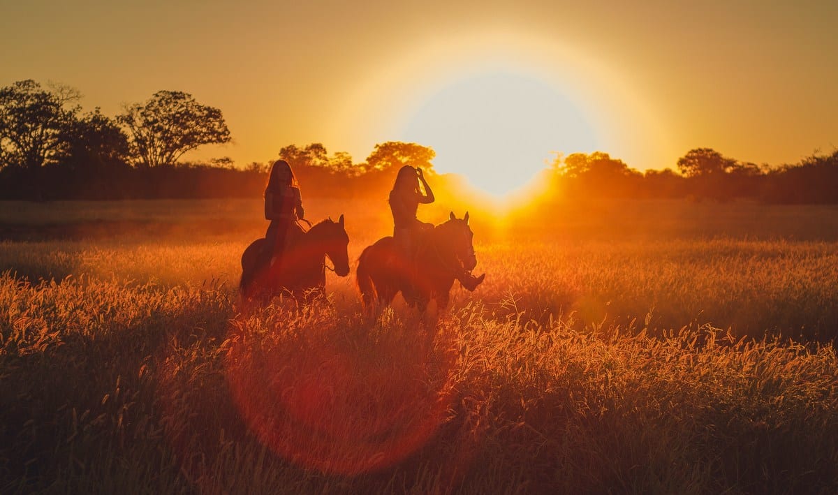 Andar a cavalo opção durante a pandemia