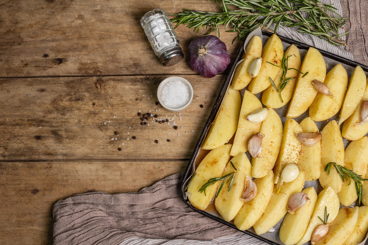 Batata assada com uso dessa planta