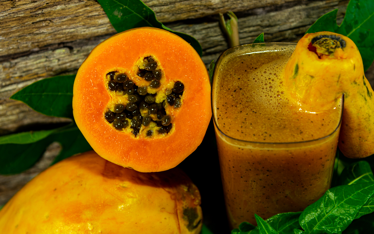 Suco de mamão benefícios à nossa saúde