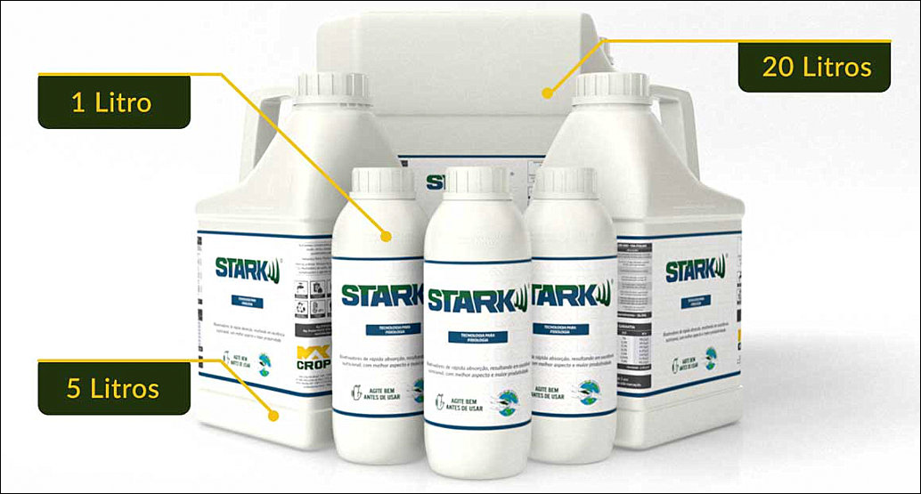 Produto Stark em diferentes embalagens
