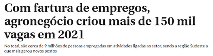 Ilustração empregos no agronegócio