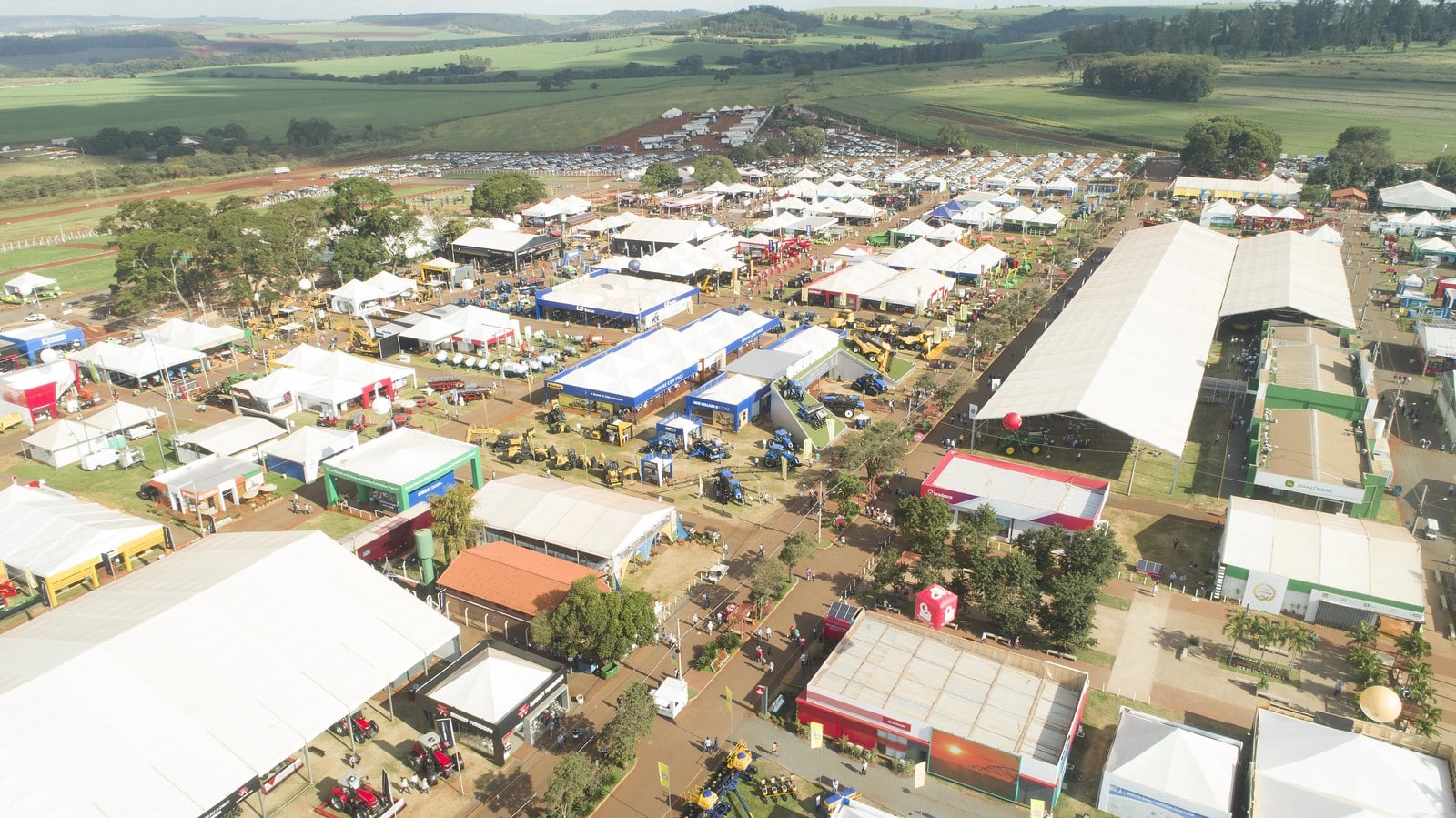 Vista aérea do evento