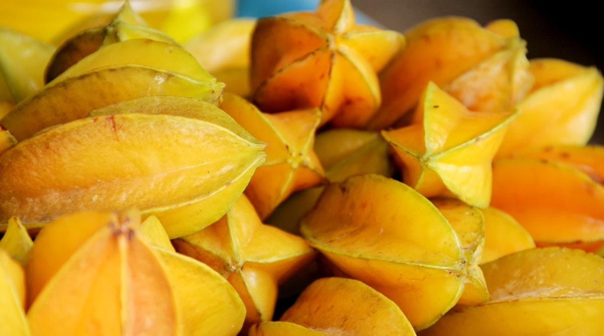 Diversos frutos de carambola