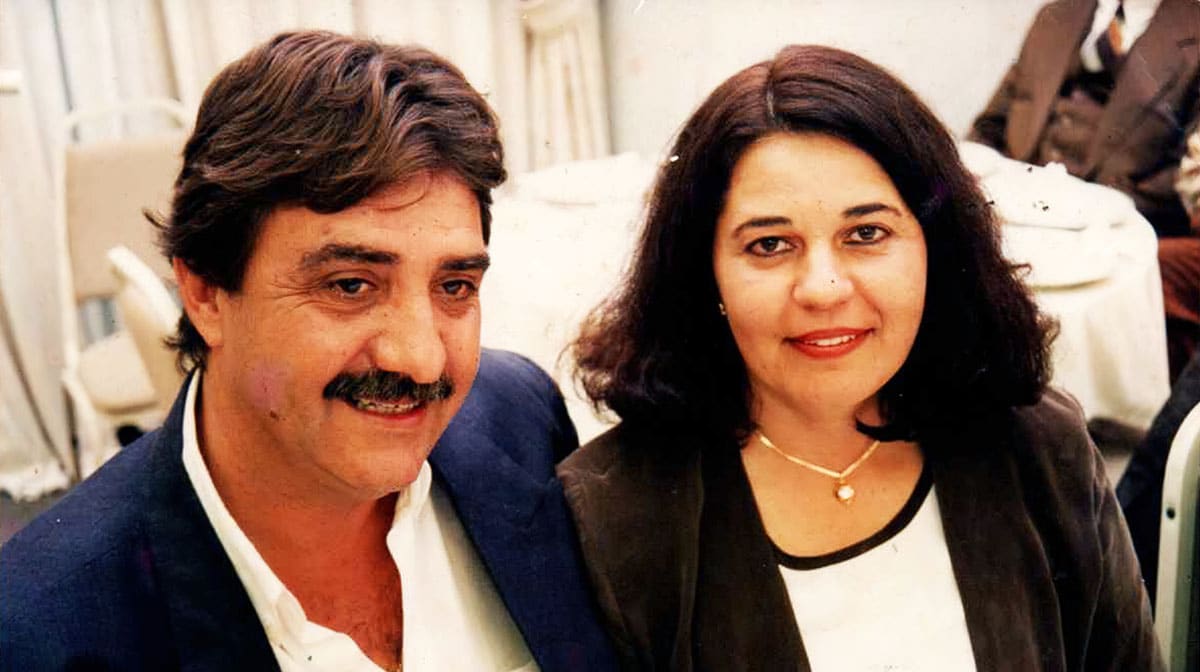 Dr Wilson Lucas com sua esposa, dona Ana Fabrizzi Lucas.