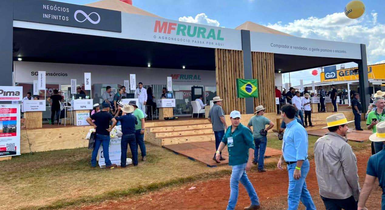 Estande do MF Rural montado na Agrishow