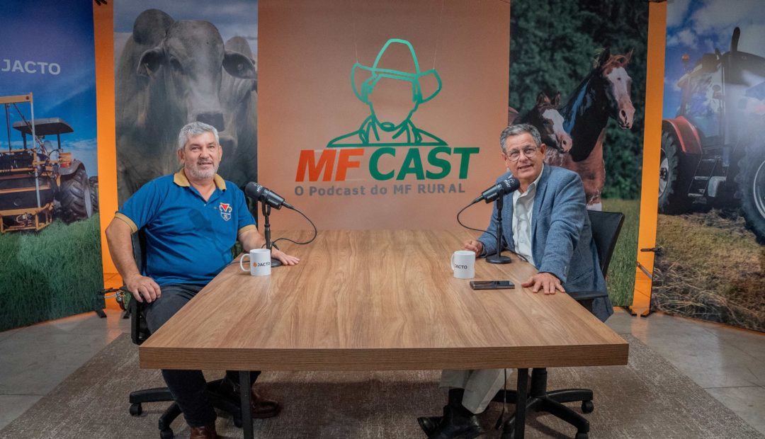 Feliciano Benedetti e Walter Celani no estúdio do MF Cast