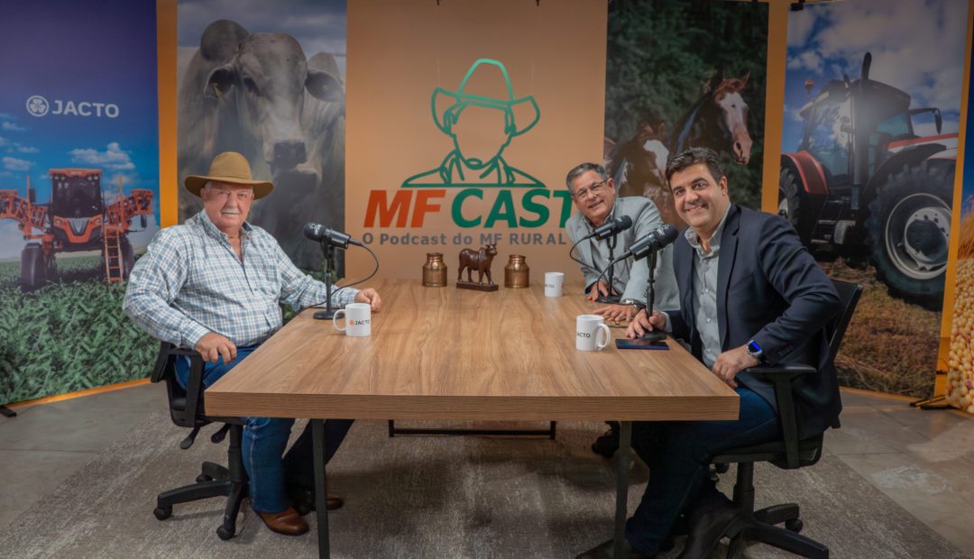 Olendo, Walter Celani e Roberto Lucas no estúdio do MF Cast