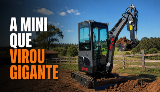 Mini escavadeira: como esse equipamento se tornou uma solução para a falta de mão de obra