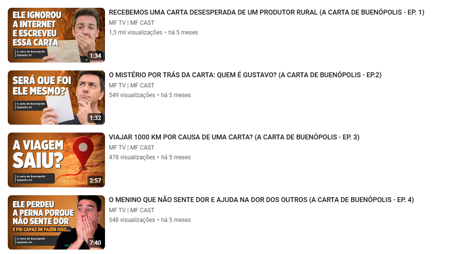 Série sobre a carta de Buenópolis